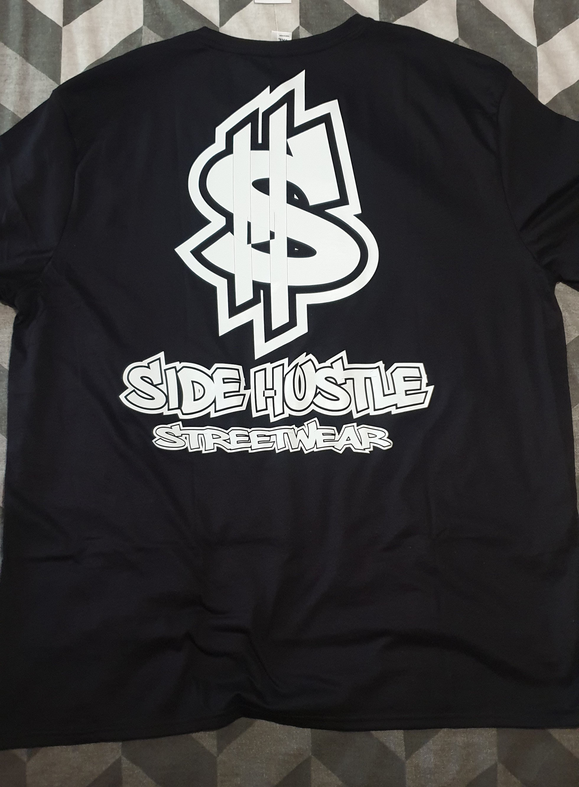 Side Hustle Streetwear, Original style, Original font.